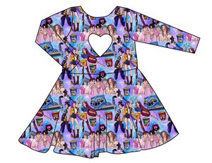 Hunters and Demons Molly Heart Back Twirly Dress