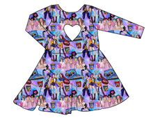 Load image into Gallery viewer, Hunters and Demons Molly Heart Back Twirly Dress