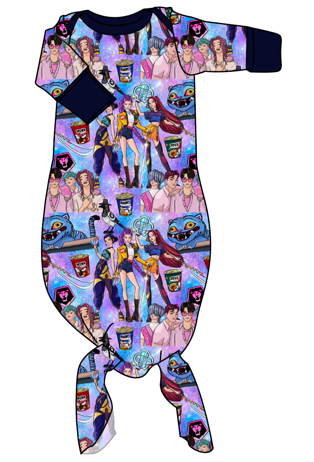 Hunters and Demons Newborn Knotted Gown