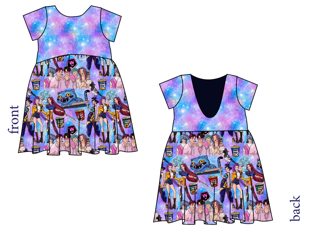 Hunters and Demons Low Back Dress