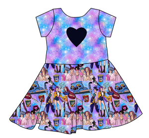 Hunters and Demons Molly Heart Back Twirly Dress