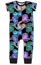 Load image into Gallery viewer, Galaxy Axolotl Bennett Pants and Shorts Length T-Shirt Romper