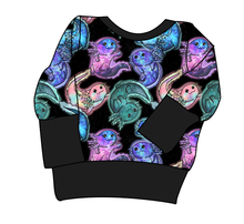 Load image into Gallery viewer, Galaxy Axolotl Grow With Me Hoodie (or Crewneck)