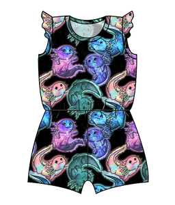 Galaxy Axolotl Ivy Summer Romper