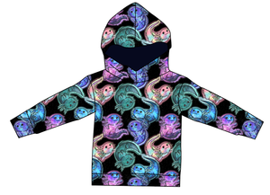 Galaxy Axolotl Ladies Oversized Hoodie