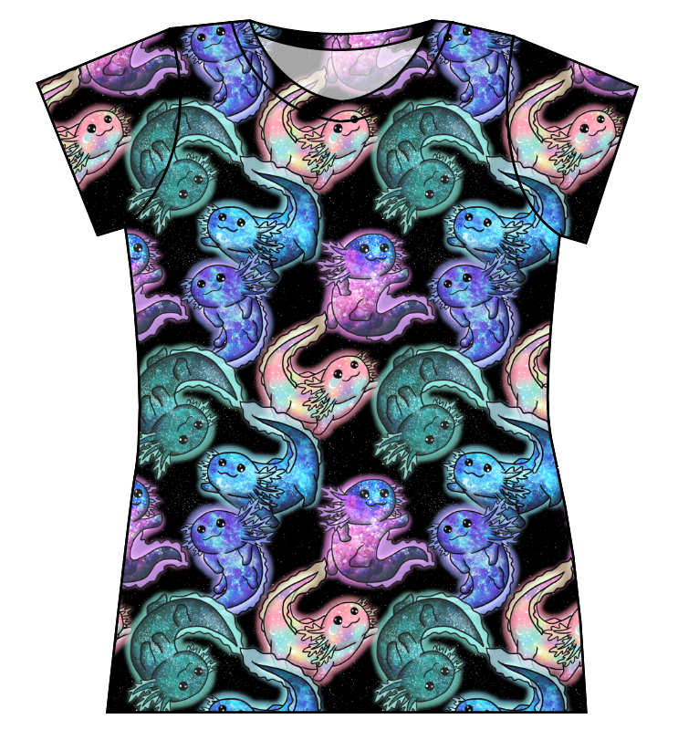 Galaxy Axolotl Ladies' Basic Tee