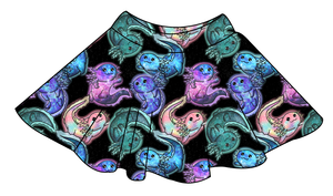 Galaxy Axolotl Ladies' Circle Skirt