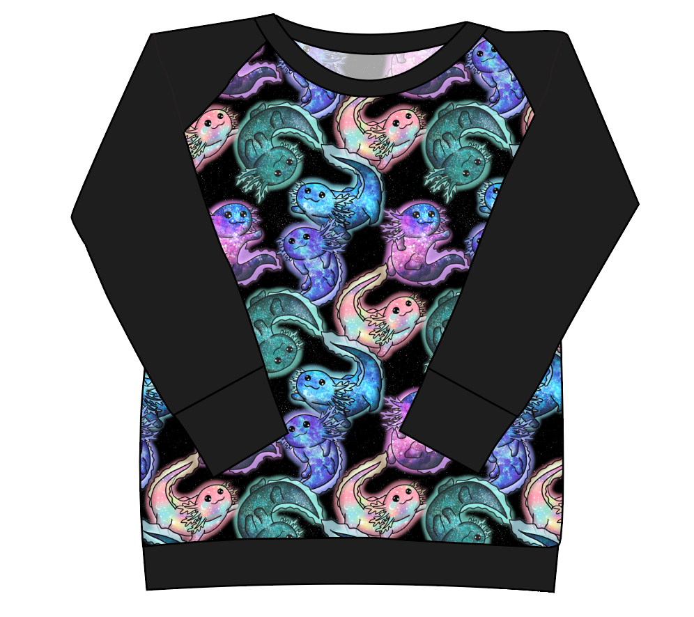 Galaxy Axolotl Ladies' Classic Crewneck