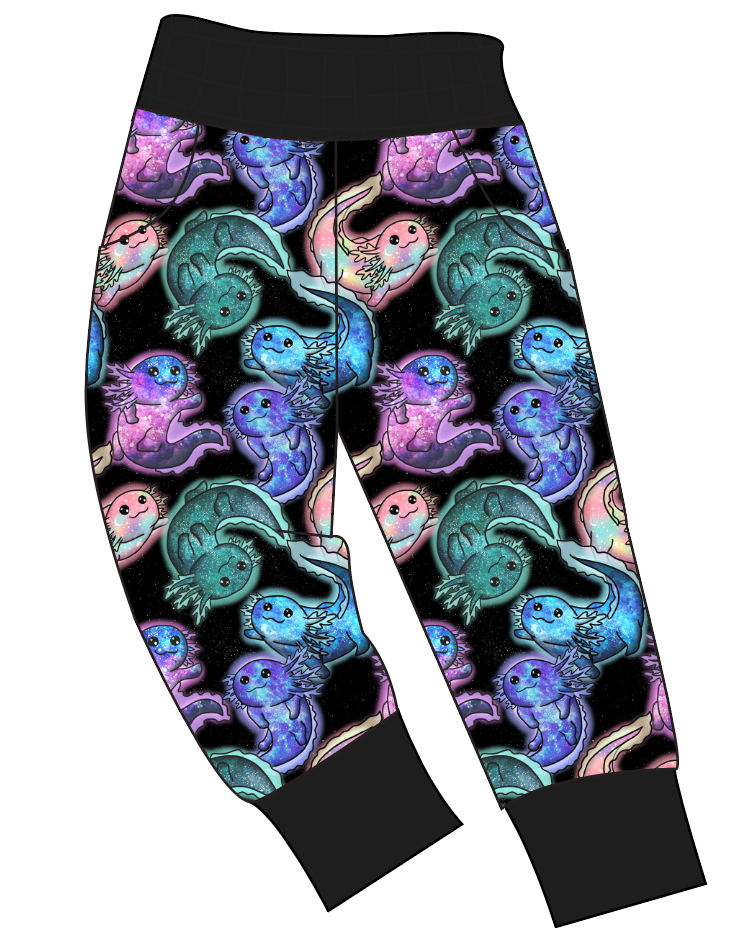 Galaxy Axolotl Mens' Joggers and Jogger Shorts
