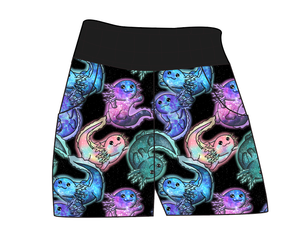Galaxy Axolotl Ladies' Joggers and Jogger Shorts