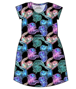 Galaxy Axolotl Ladies' Play Dress