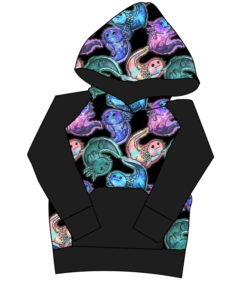 Galaxy Axolotl Mens' Hoodie