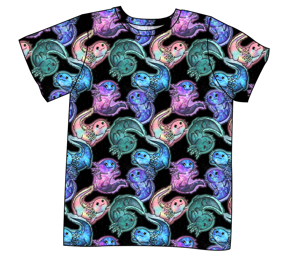 Galaxy Axolotl Mens' Tee