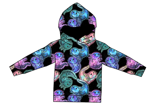 Galaxy Axolotl Oversized Hoodie