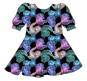 Galaxy Axolotl Prairie Dress