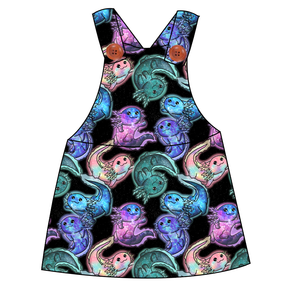Galaxy Axolotl Skirt-Alls