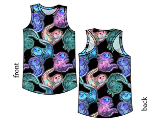 Galaxy Axolotl Summer Tank