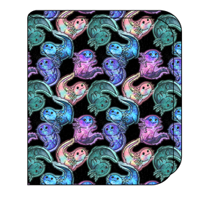 Galaxy Axolotl Swaddle Blanket