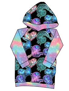 Galaxy Axolotl Classic Hoodie (or Crewneck)