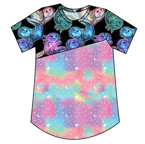 Galaxy Axolotl Kids' Relaxed Tee