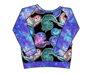 Galaxy Axolotl Classic Hoodie (or Crewneck)