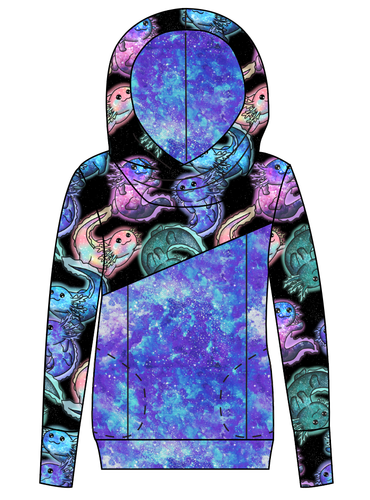 Galaxy Axolotl Ladies Hoodie