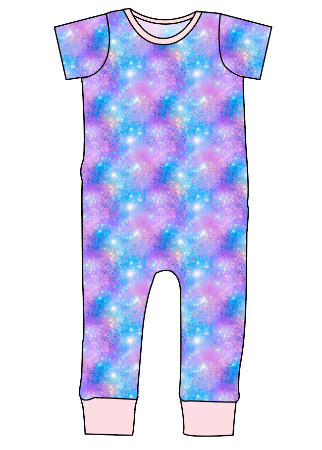 Popping Glitter Emmett Pants And Shorts T-Shirt Romper