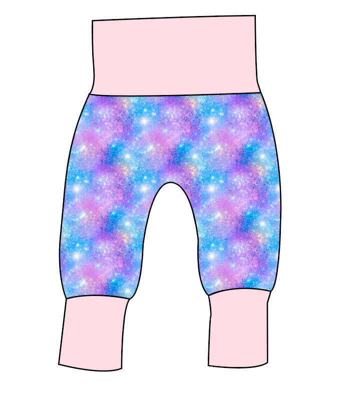 Popping Glitter Grow With Me Pants And Shorts