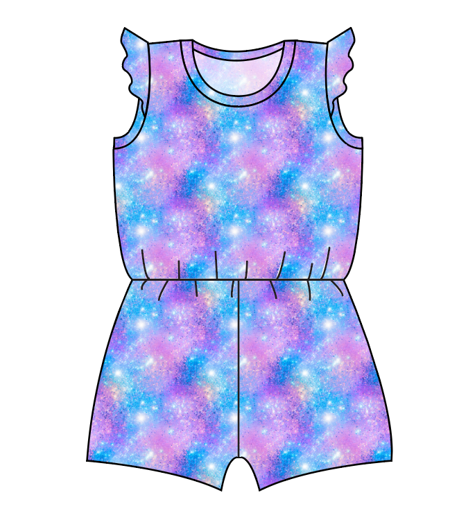 Popping Glitter Ivy Summer Romper
