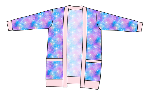 Popping Glitter Ladies' Grandpa Cardigan