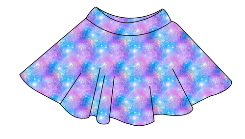 Popping Glitter Ladies' Circle Skirt