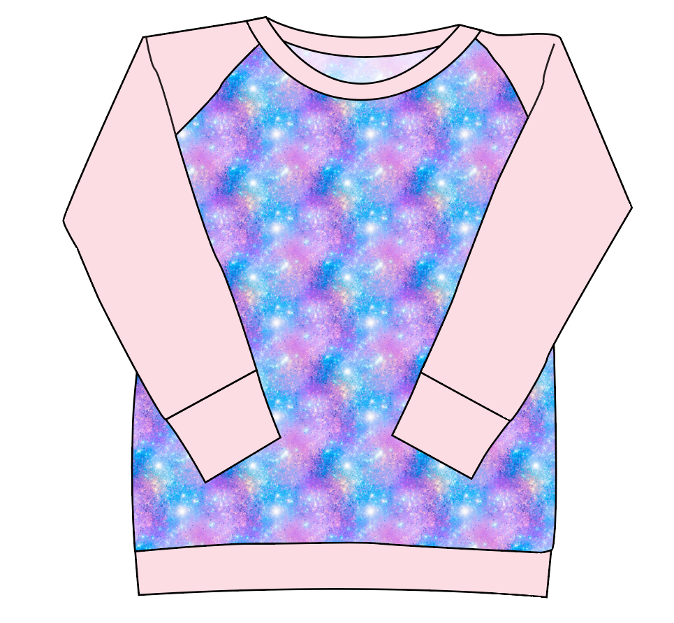 Popping Glitter Ladies' Classic Crewneck