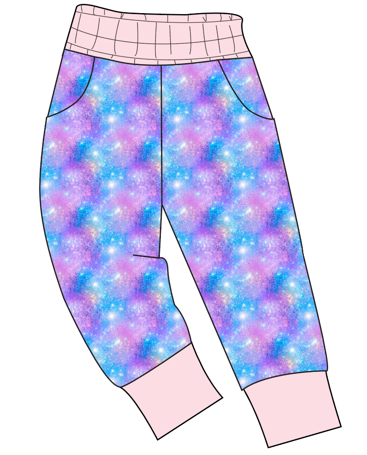 Popping Glitter Ladies' Joggers and Jogger Shorts