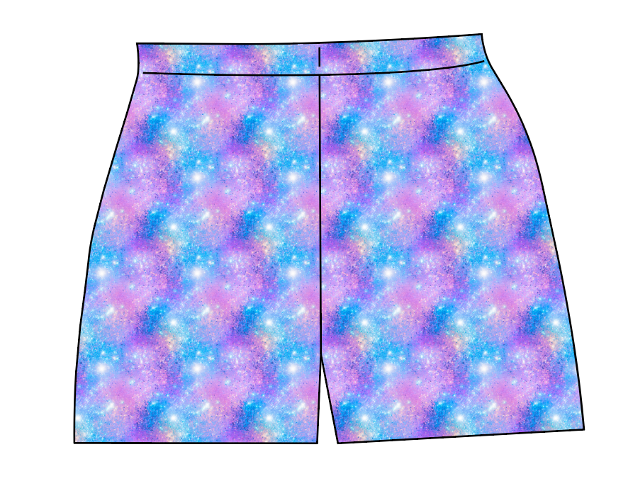 Popping Glitter Ladies' Lounge Shorts