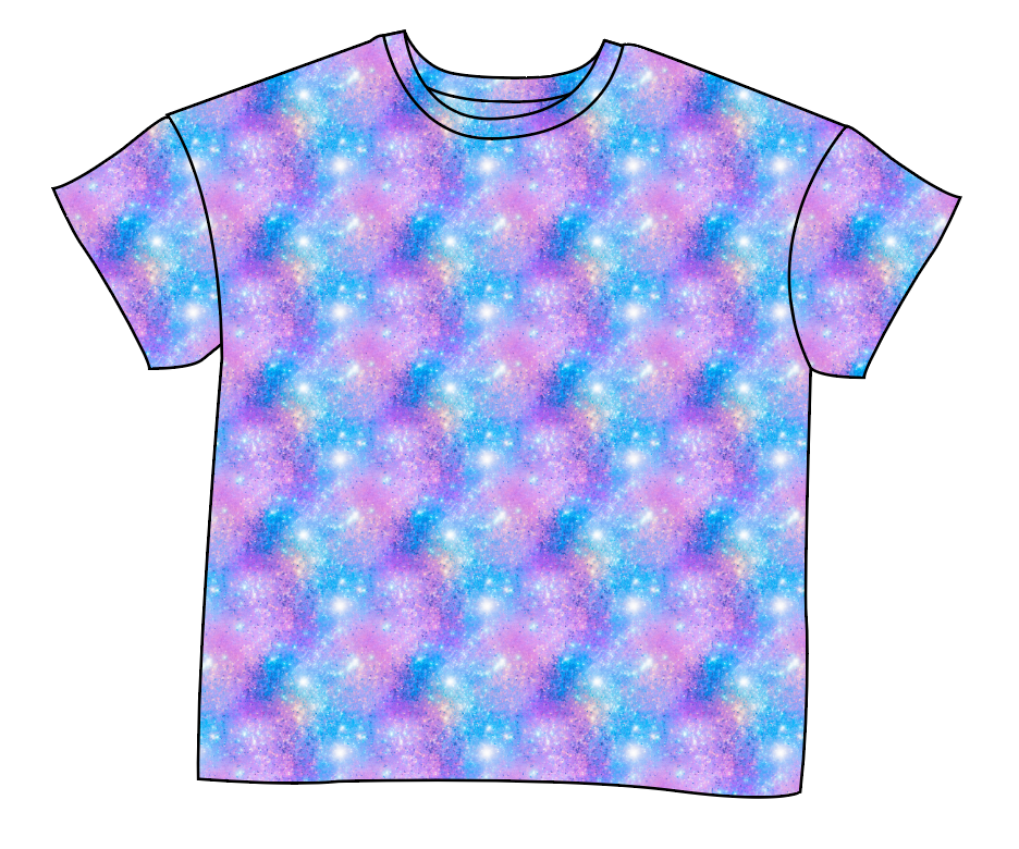 Popping Glitter Ladies' Oversized Tee