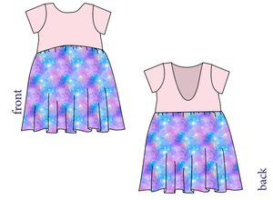 Popping Glitter Low Back Dress