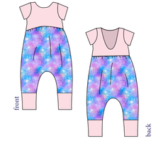 Load image into Gallery viewer, Popping Glitter Low Back Romper and Bubble Romper