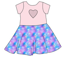 Load image into Gallery viewer, Popping Glitter Molly Heart Back Twirly Dress