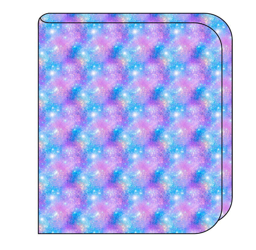 Popping Glitter Swaddle Blanket