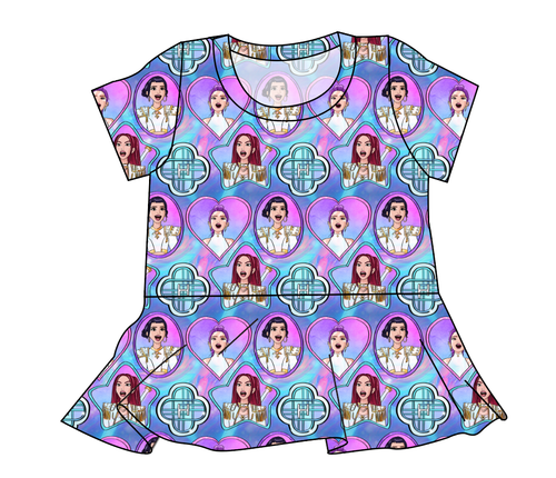 We Are Hunters Ladies' Peplum Top