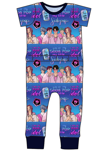 Demon Boy Band Bennett Pants and Shorts Length T-Shirt Romper