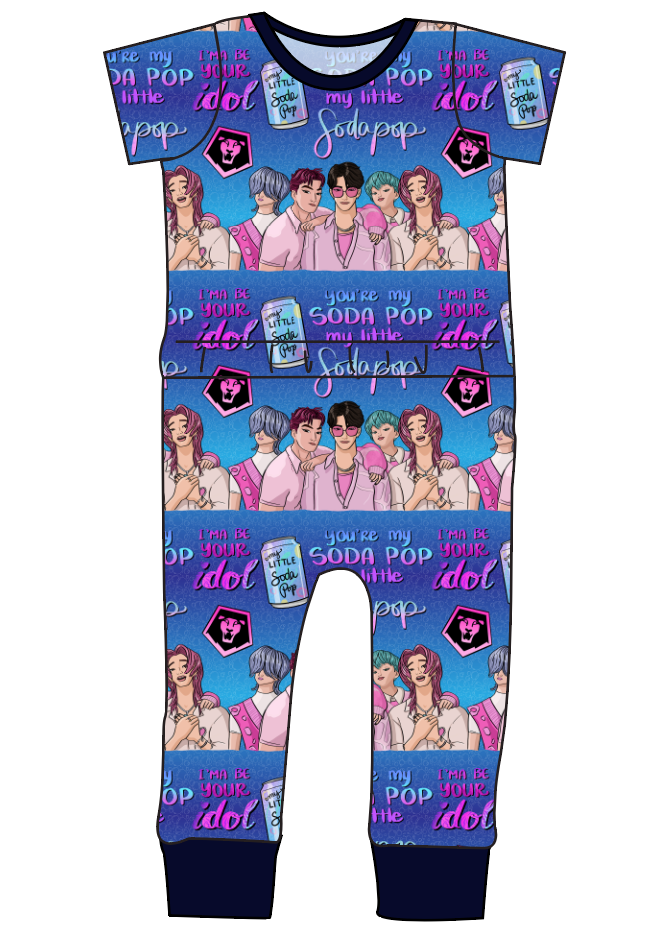 Demon Boy Band Bennett Pants and Shorts Length T-Shirt Romper