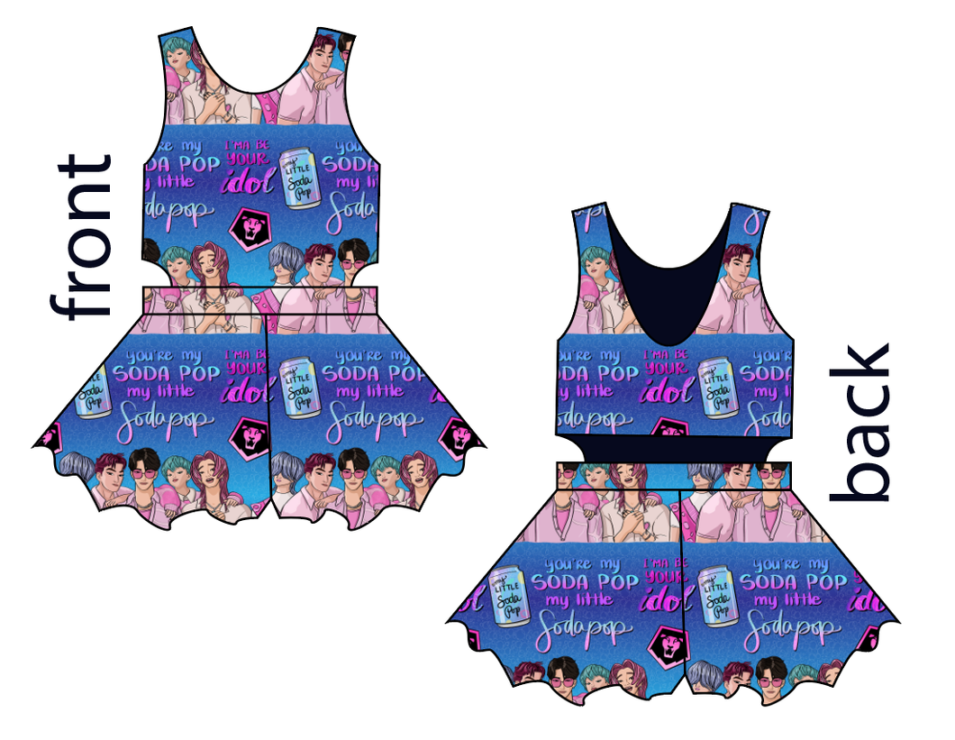 Demon Boy Band Kids Playsuit