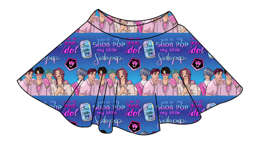 Demon Boy Band Ladies' Circle Skirt