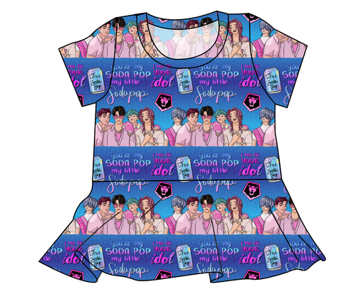 Demon Boy Band Ladies' Peplum Top