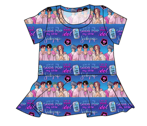 Demon Boy Band Ladies' Peplum Top