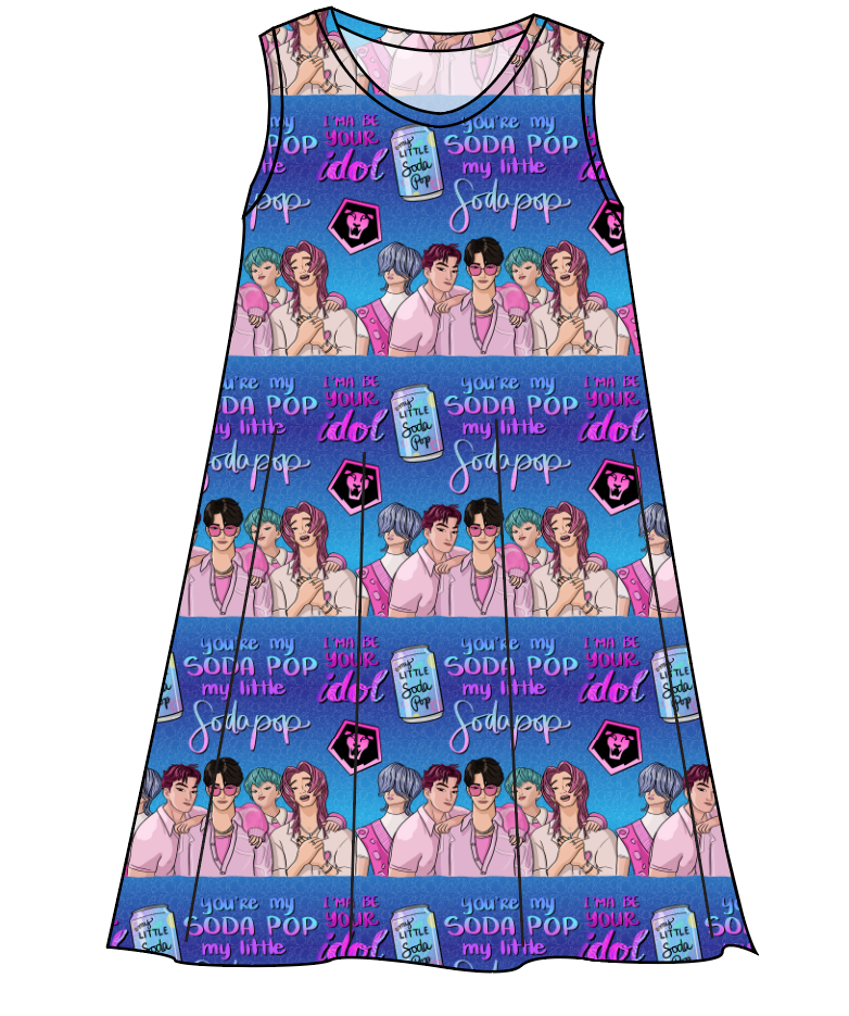 Demon Boy Band Ladies' Swing Dress