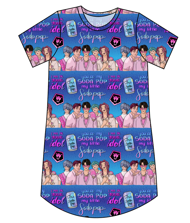 Demon Boy Band Ladies' T-Shirt Dress