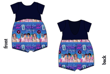 Load image into Gallery viewer, Demon Boy Band Low Back Romper and Bubble Romper