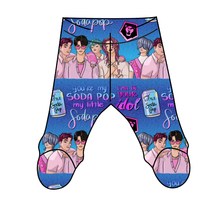 Load image into Gallery viewer, Demon Boy Band Newborn Footed Pants